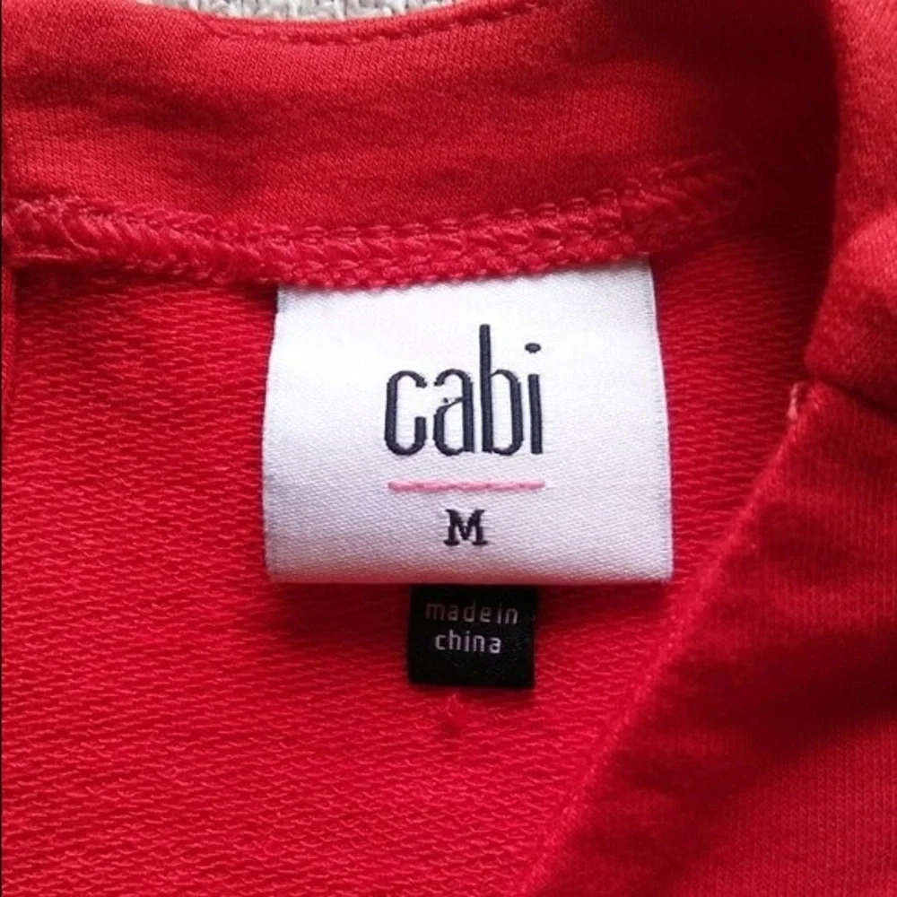 CAbi #5773 Uptown Sleeveless Red Jumpsuit one piece wrap front - Picture 8 of 11